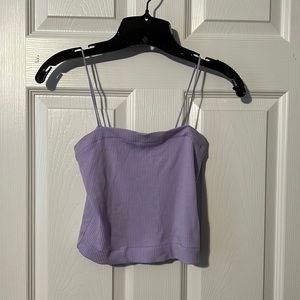 American Eagle purple crop top, size medium